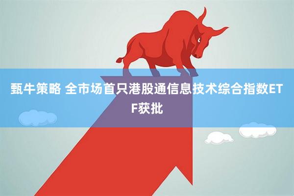 甄牛策略 全市场首只港股通信息技术综合指数ETF获批